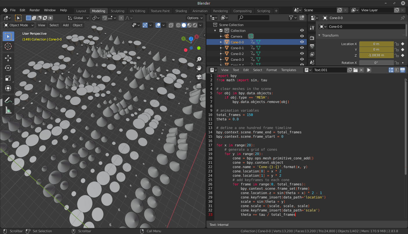 python - Script to draw lines within scene rather than over top of it? -  Blender Stack Exchange